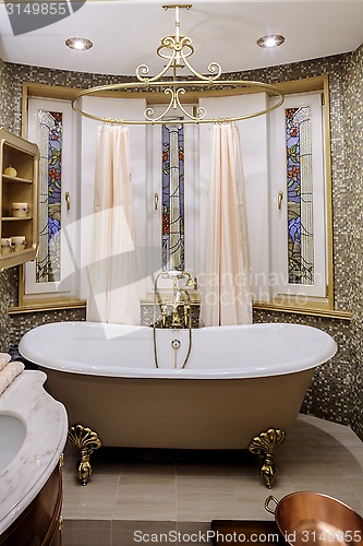 Image of interior bathroom in classic style