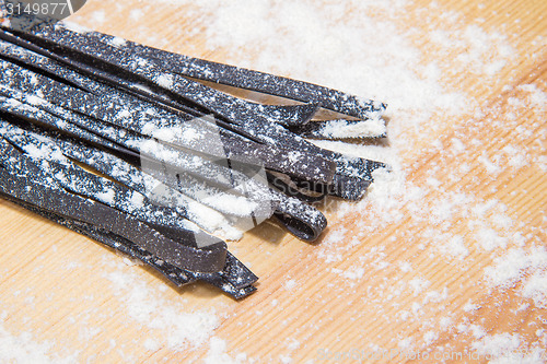 Image of black pasta