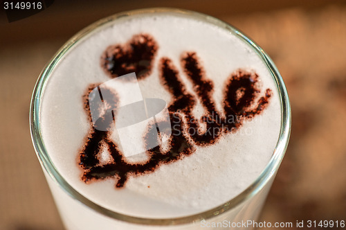 Image of latte closeup