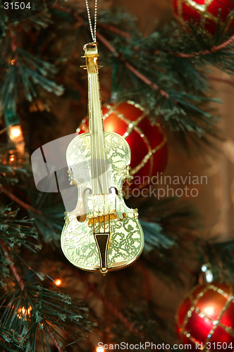 Image of Violin Christmas Ornament