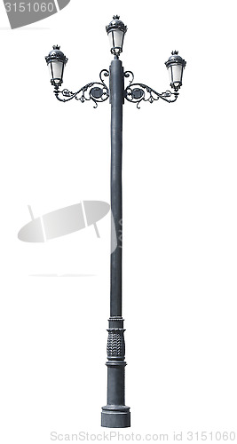 Image of Triple lamppost
