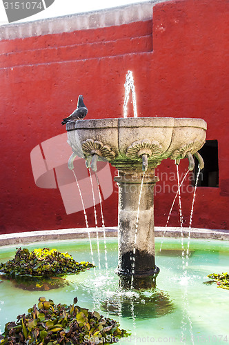 Image of Santa Catalina fountain in Arequipa monastery