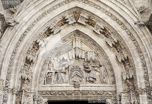 Image of Doorway of Seville cathedral, Spain