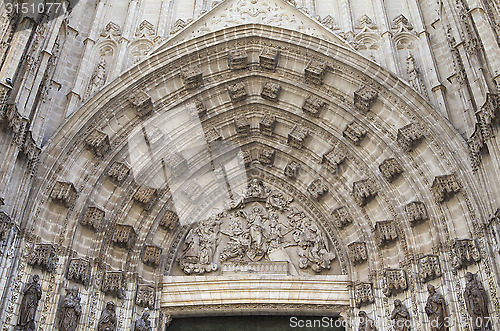 Image of Doorway of Seville cathedral, Spain