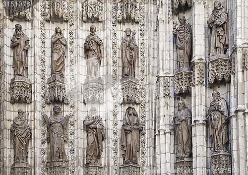 Image of Detail of doorway of Seville cathedral