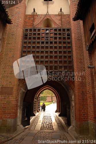 Image of entrance gate of the castle