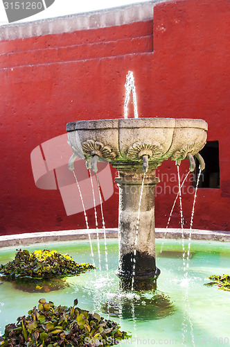 Image of Santa Catalina fountain in Arequipa monastery