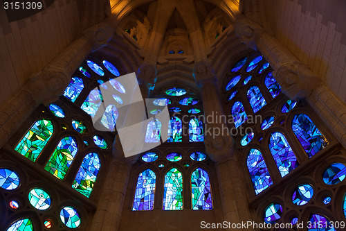 Image of Church windows interior