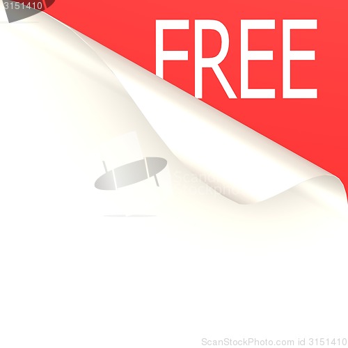 Image of Free word with white paper