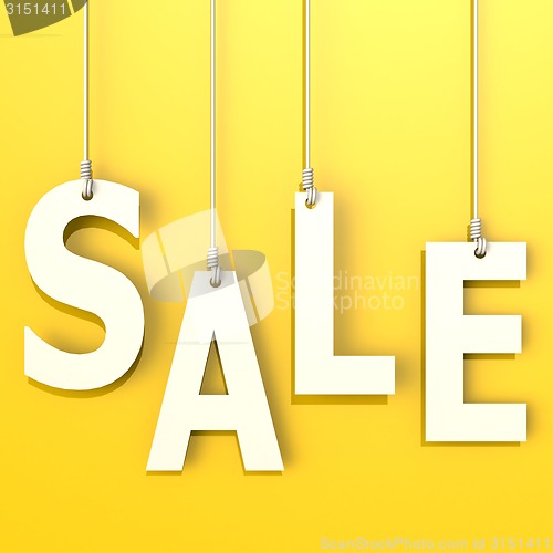Image of Sale word in orange background
