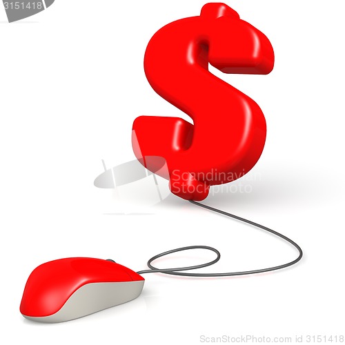 Image of Red mouse dollar