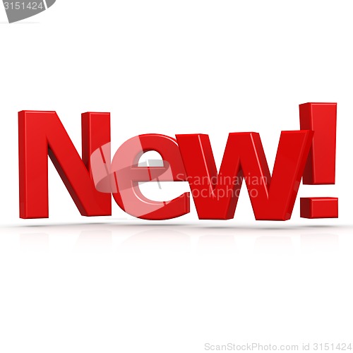 Image of Red new word