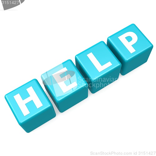 Image of Help blue puzzle