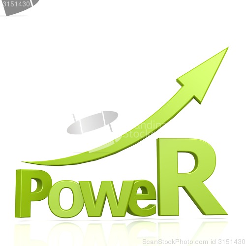 Image of Power word with arrow