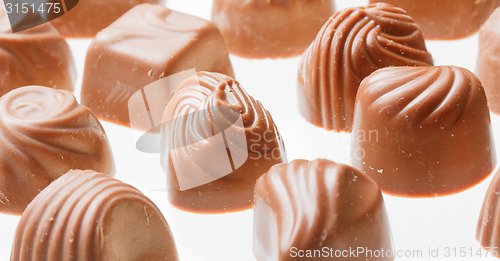 Image of Chocolate sweets close up