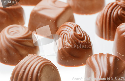 Image of Chocolate sweets close up