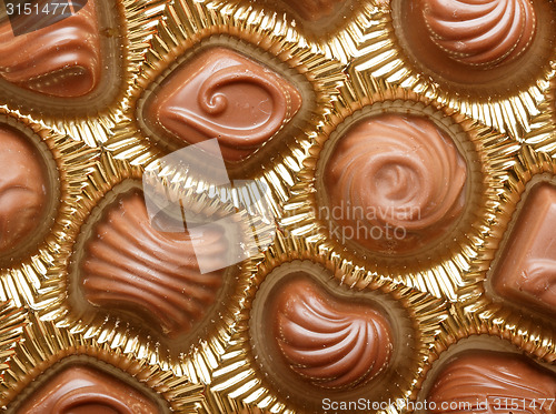 Image of Chocolate sweets close up