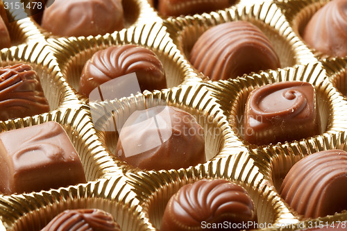 Image of Chocolate sweets close up