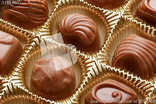 Image of Chocolate sweets close up