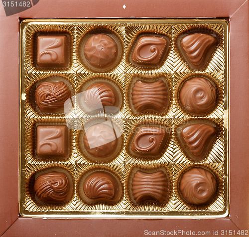 Image of Chocolate sweets close up