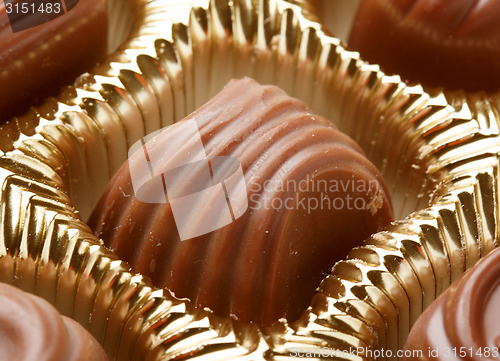 Image of Chocolate sweets close up