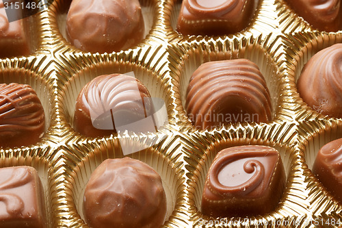 Image of Chocolate sweets close up