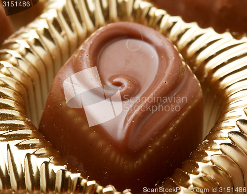 Image of Chocolate sweets close up