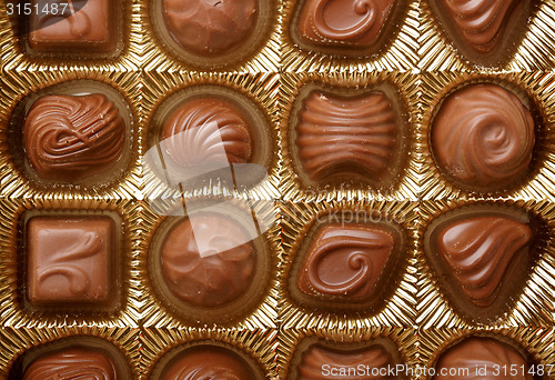 Image of Chocolate sweets close up