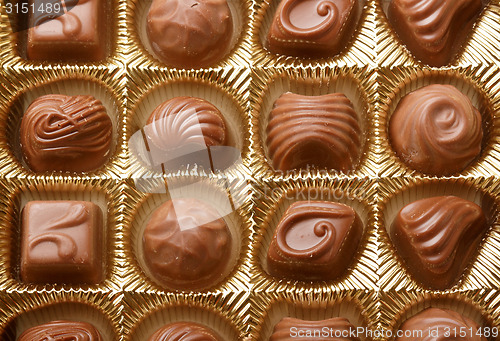 Image of Chocolate sweets close up