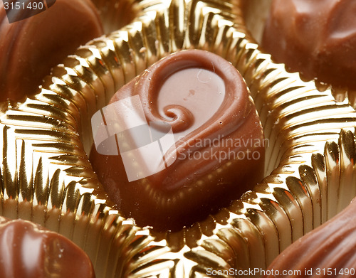 Image of Chocolate sweets close up