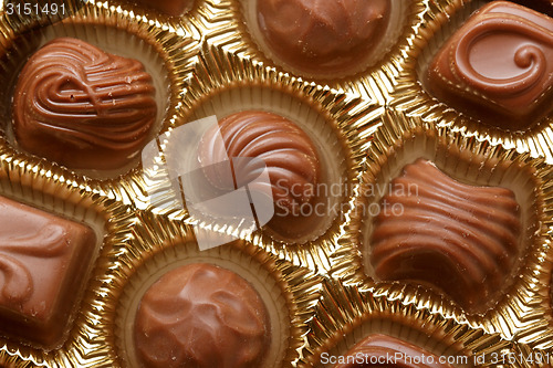 Image of Chocolate sweets close up