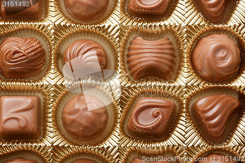 Image of Chocolate sweets close up