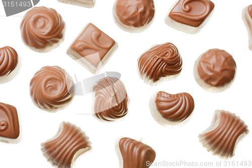 Image of Chocolate sweets close up