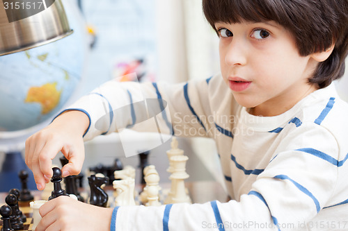 Image of young chess player