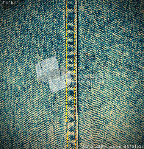 Image of seams of jeans