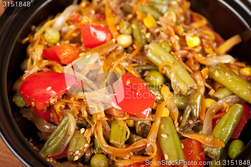 Image of warm vegetable salad