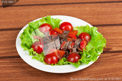 Image of Roasted beef and mushrooms