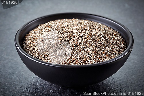 Image of bowl of chia seeds