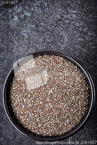 Image of bowl of chia seeds