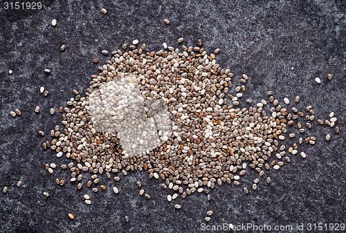 Image of heap of chia seeds