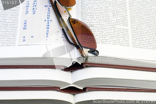 Image of Glasses on Books