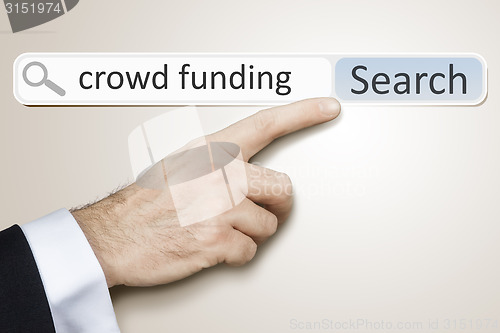 Image of web search crowd funding