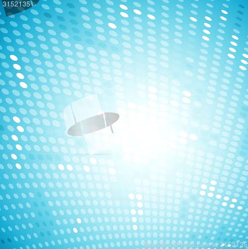 Image of Shiny light halftone blue background