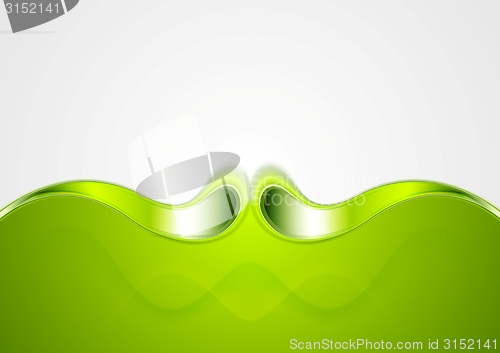 Image of Abstract smooth bright wave background