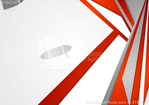 Image of Abstract red and grey vector corporate background
