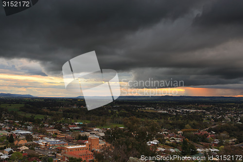 Image of Supercell storm over Cowra country town