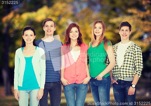 Image of group of smiling students standing