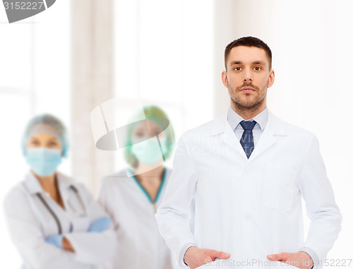 Image of male doctor in white coat