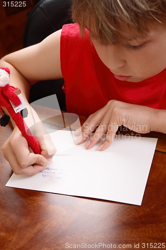 Image of Child writing a letter