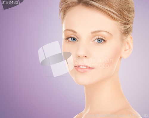 Image of beautiful young woman face